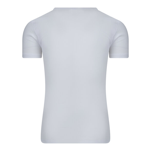 Extra lang heren T-shirt met diepe V-hals M3000 Wit