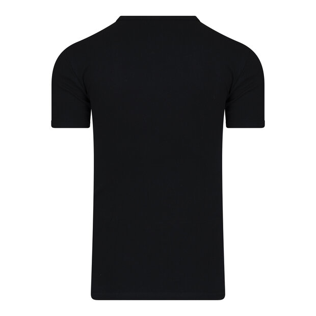 Extra lang heren T-shirt met O-Hals M3000 Zwart