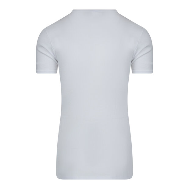 Extra lang heren T-shirt met V-hals M3000 Wit