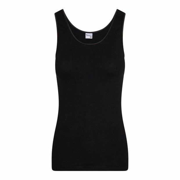 Dames hemd met breed bandje Comfort Feeling Zwart