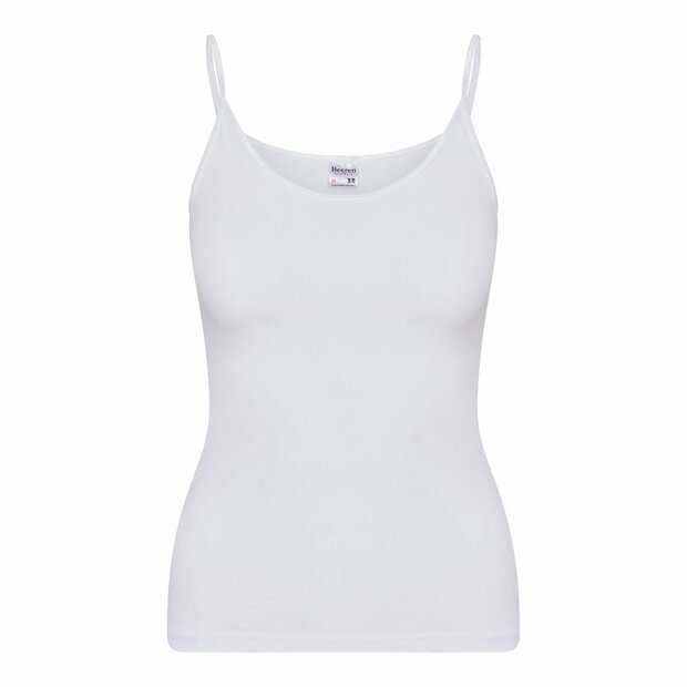 Dames hemd spaghetti bandje Beeren Young (Tactel) Wit