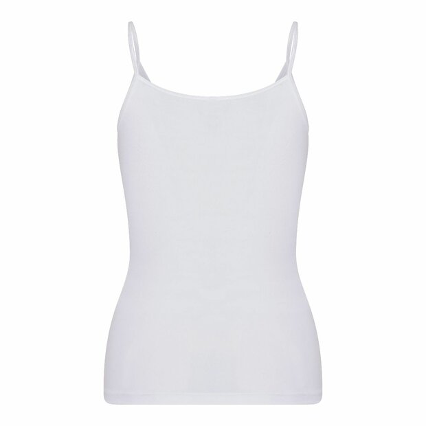 Dames hemd spaghetti bandje Beeren Young (Tactel) Wit
