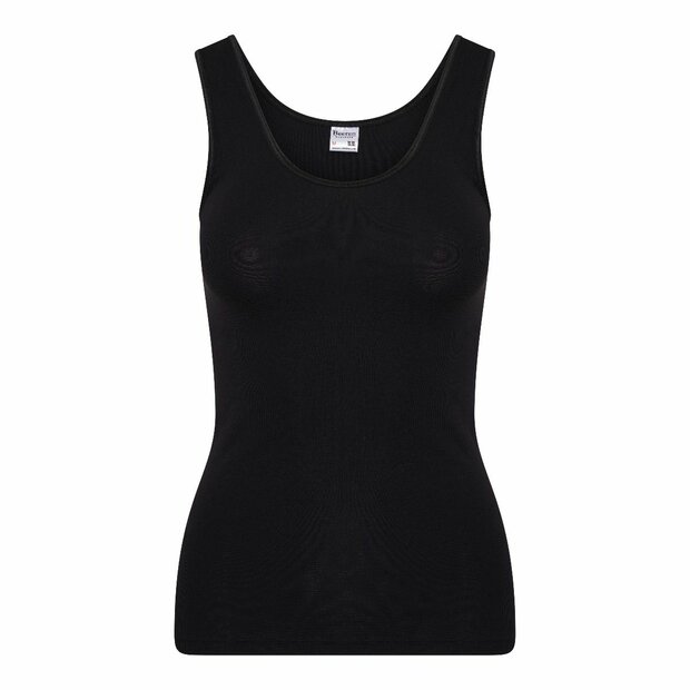 Dames hemd met breed bandje Beeren Young (Tactel) Zwart