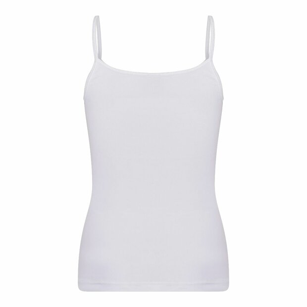 Meisjes spaghetti hemd B.Y. Natasja Wit