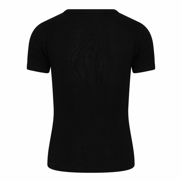 Jongens T-shirt met V-hals en K.M. M3000 Zwart