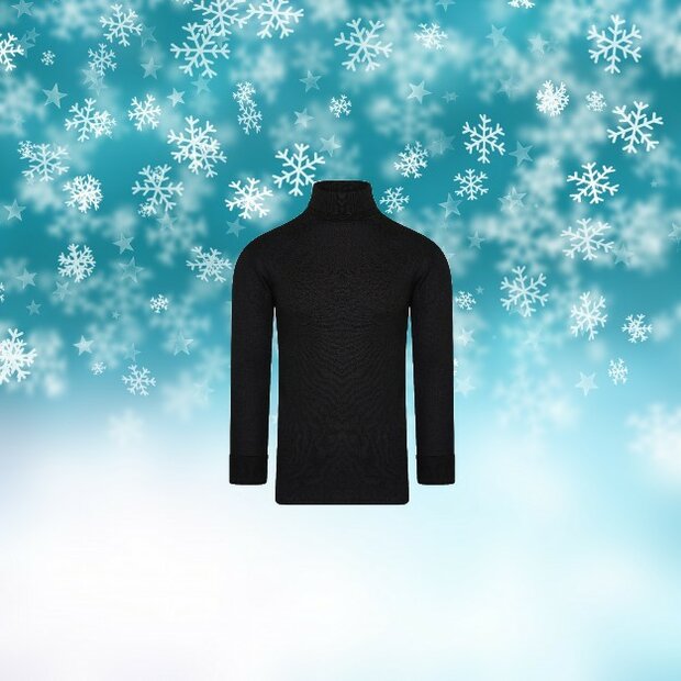 Unisex thermo colshirt met L.M. Zwart