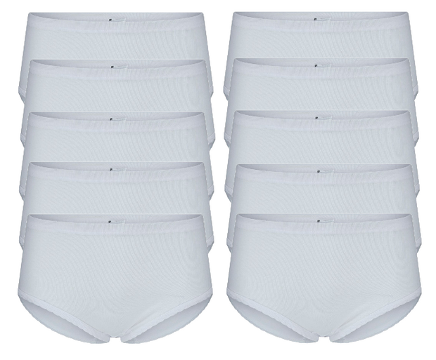 10-pack Dames tailleslips Belinda Wit 