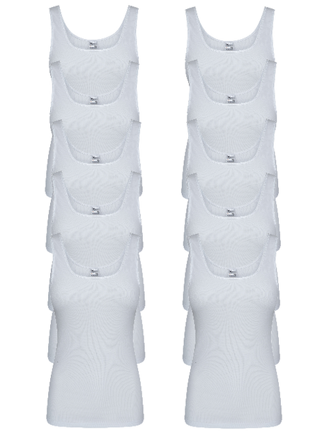 10-Pack Dames hemden Madonna Wit