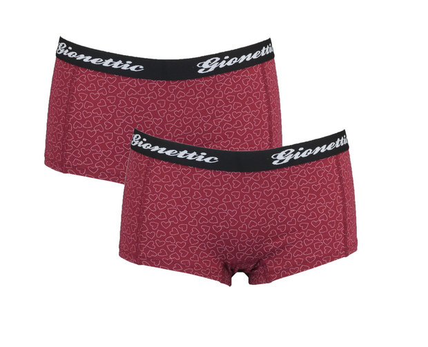 Gionettic 2-pack  Dames Hipsters  Hearts