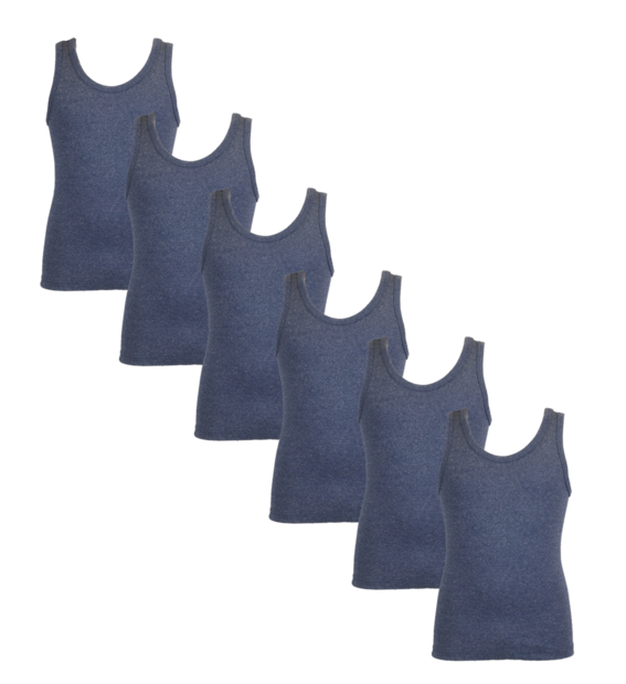 6-pack Jongens Singlets (Hemden) Beeren Young jeans 