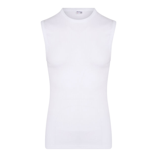 10-pack Heren mouwloos shirt met O-Hals M3000 Wit