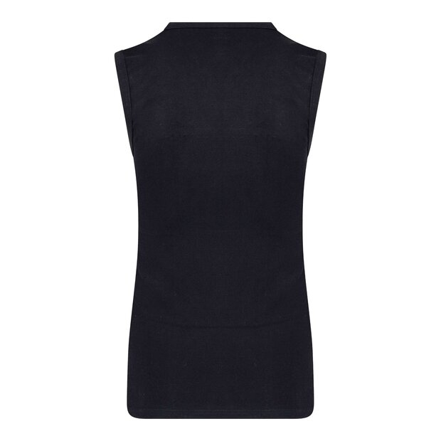 Heren mouwloos shirt met V-hals M3000 Zwart