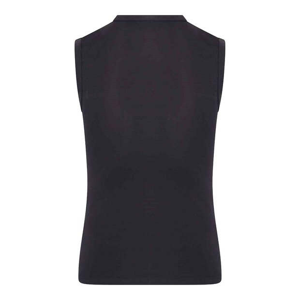 Heren mouwloos shirt met O-Hals Beeren Young (Tactel) Zwart