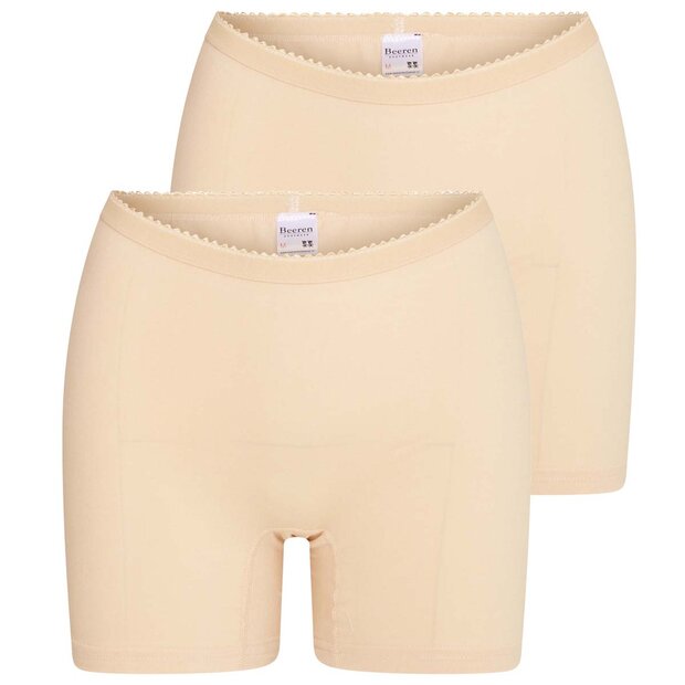 2 pack dames boxershort Softly met lange pijp Huid