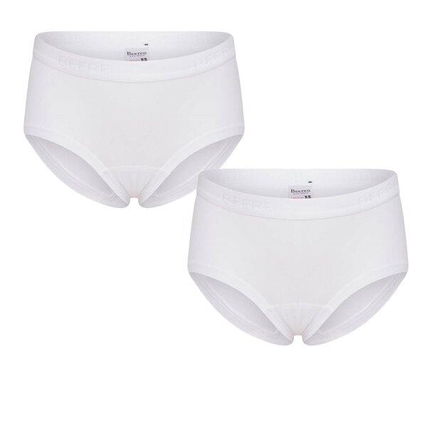 2 pack meisjes short Beeren Young (Tactel) Wit