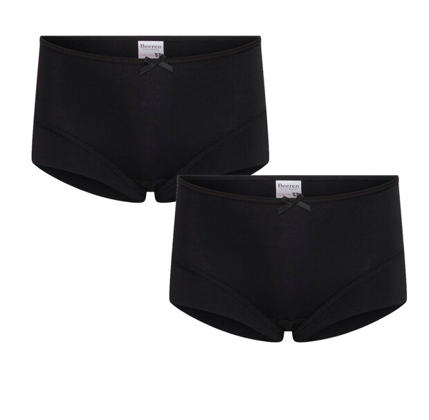 2 pack meisjes boxershort Elegance Zwart