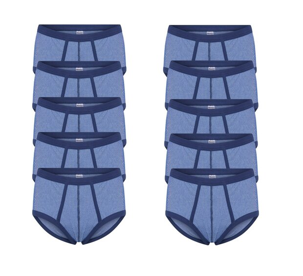 10-Pack heren slips M2000 Blauw