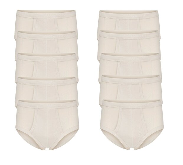 10-Pack heren slips M3000 Huid