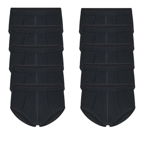 10-Pack heren slips M3000 Zwart