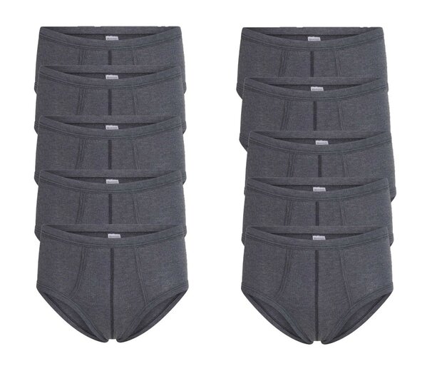 10-Pack heren slips M55 Antraciet
