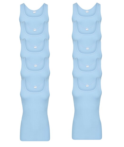 10-Pack heren singlets M3000 Bleu
