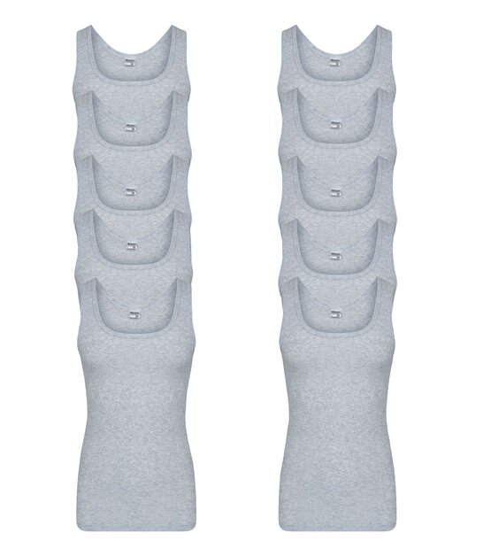 10-pack heren singlets M3000 Grijs Melee