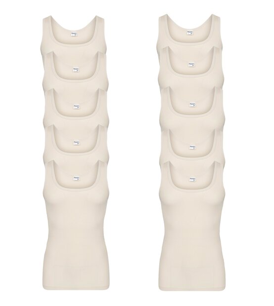 10-pack heren singlets M3000 Huid