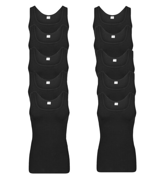 10-pack Heren singlets M3000 Zwart