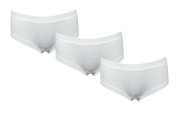 3-Pack Dames Hipsters Beeren Young Wit 