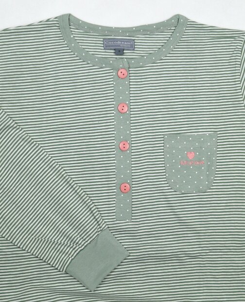 Dames  jersey nachthemd 613755 Groen