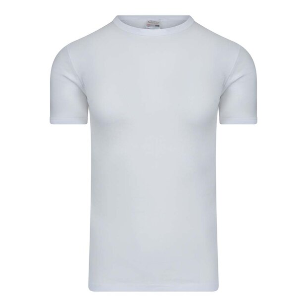 10-Pack Heren T-shirts met ronde hals en K.M. M3000 Wit 
