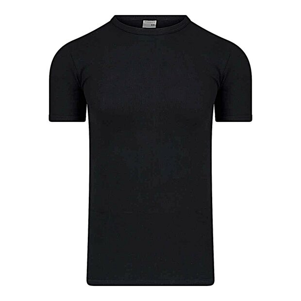 10-Pack Heren T-shirts met ronde hals en K.M. M3000 Zwart