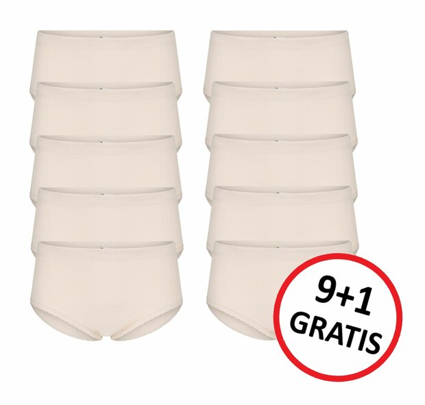 10-Pack dames slips Belinda Huid (Taille)
