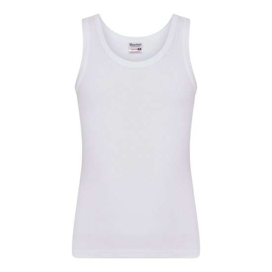 Jongens singlet Beeren Young (Tactel) Wit