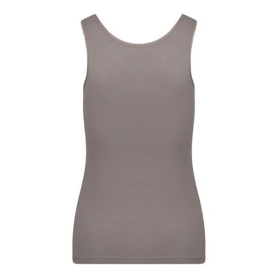 RJ Pure Color Dames hemd Taupe
