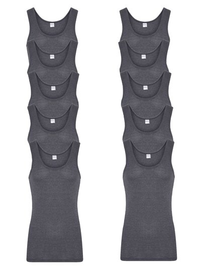 10-Pack Heren singlet M55 Zwart