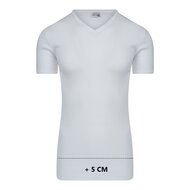 10-Pack Extra lange heren T-shirts met V-hals M3000 Wit 