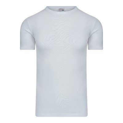 Heren T-shirt met O-hals en K.M. M3000 Wit