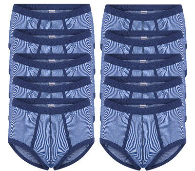 10-Pack heren slips M2000 Blauw