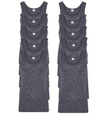 10-Pack Heren singlet M55 Zwart