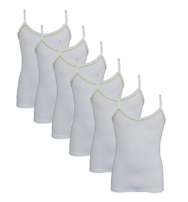 6-Pack Meisjes Tops Nikky Groen